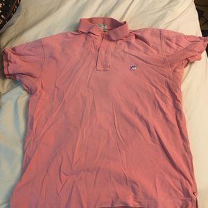 Pink Southern Tide Polo Shirt Large